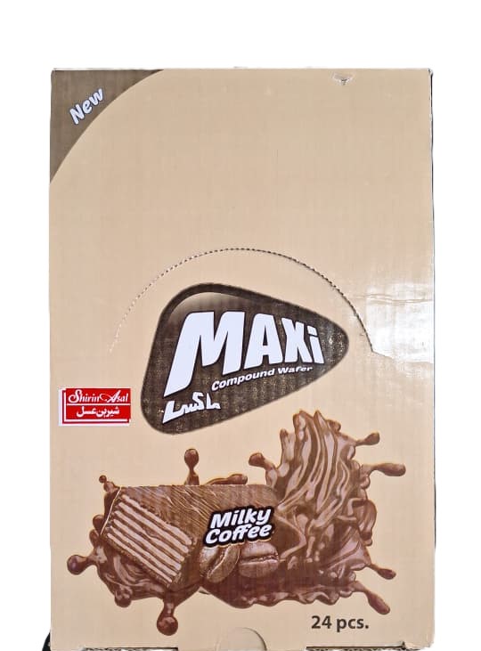 ویفر مکسی قهوه شیرین عسل - 30 گرم بسته 24 عددی