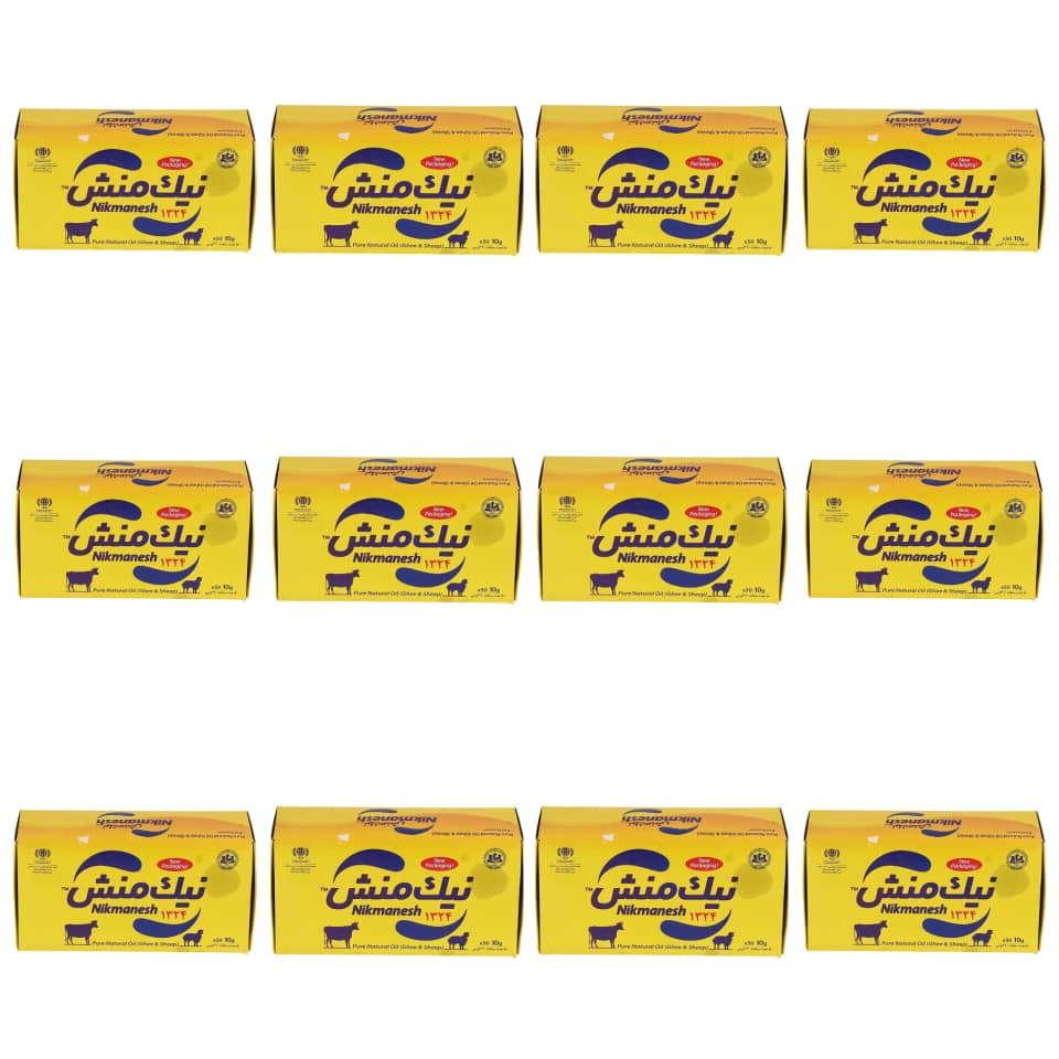 روغن حیوانی کرمانشاهی ممتاز تکنفره نیک منش - 10 گرم کارتن 12 بسته ای