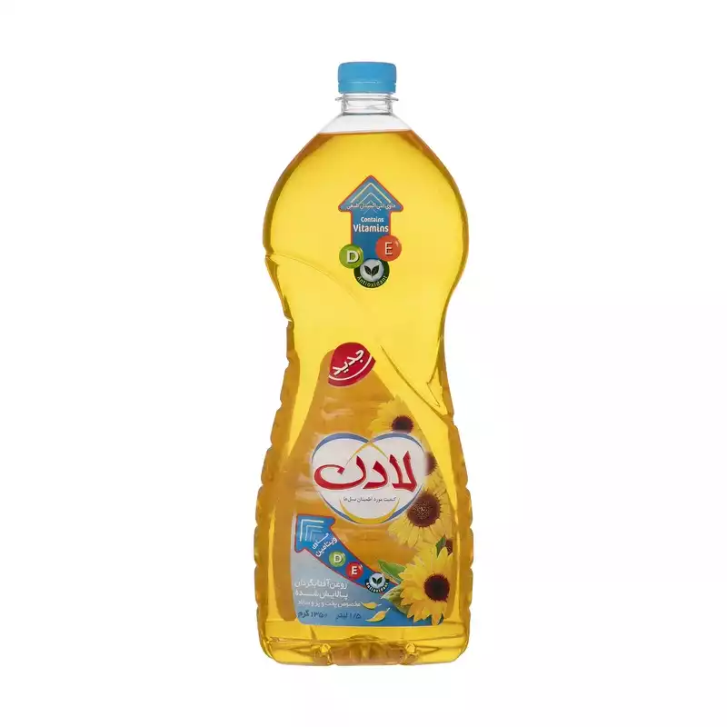 روغن مایع آفتابگردان ویتامینه لادن - 1.5 لیتر کارتن 8 عددی