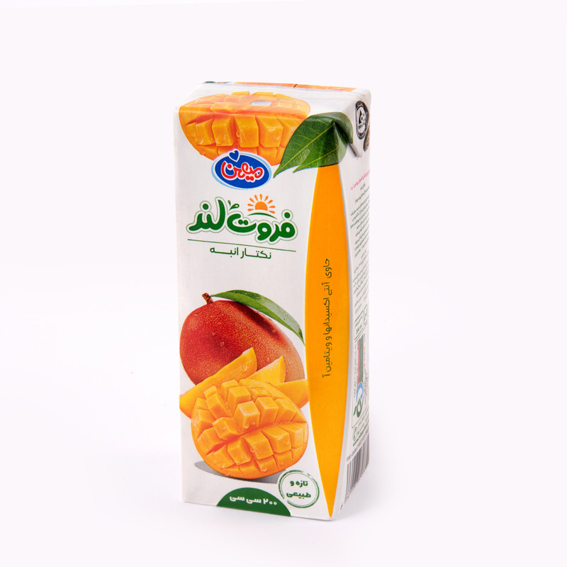 آبمیوه پاکتی میهن - 200 میلی لیتر بسته 36 عددی