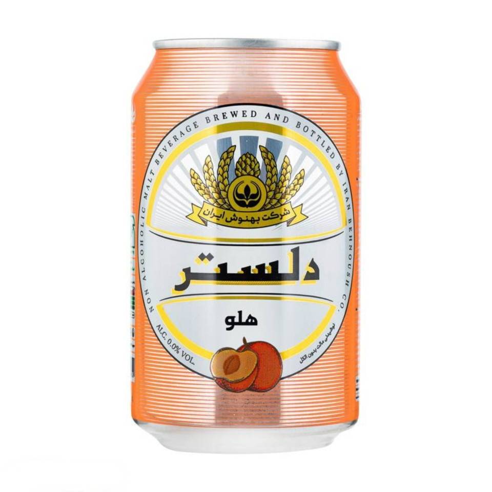ماءالشعیر با طعم هلو دلستر - 330 میلی لیتر 12 عددی