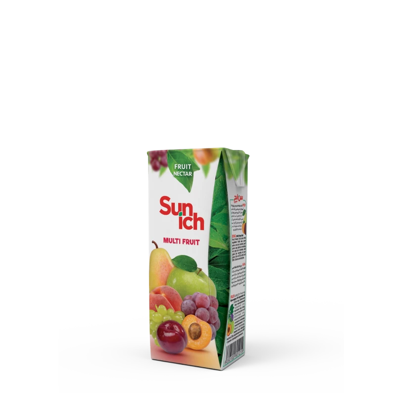 آبمیوه پاکتی هفت میوه سن ایچ - 200 میلی لیتر 36 عددی