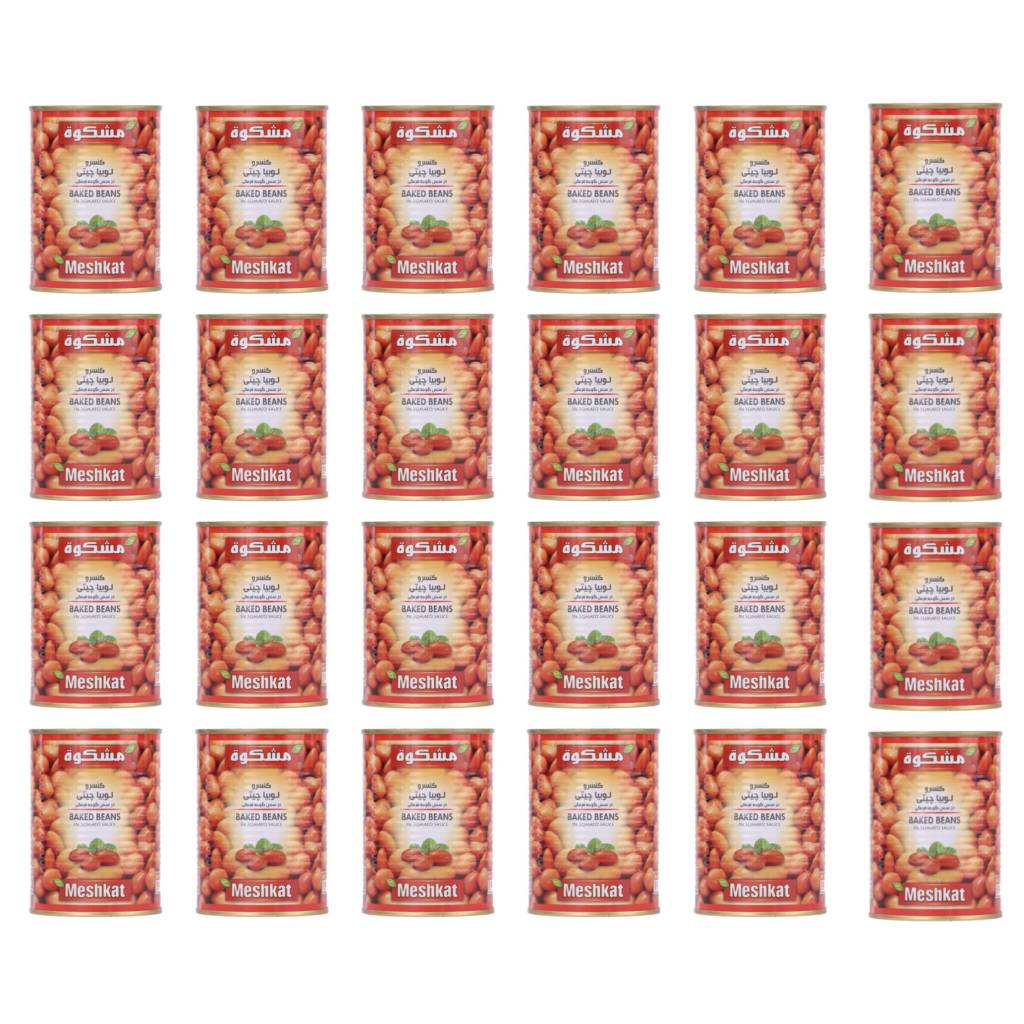 کنسرو لوبيا چیتی مشکوة -400 گرم کارتن 24 عددی