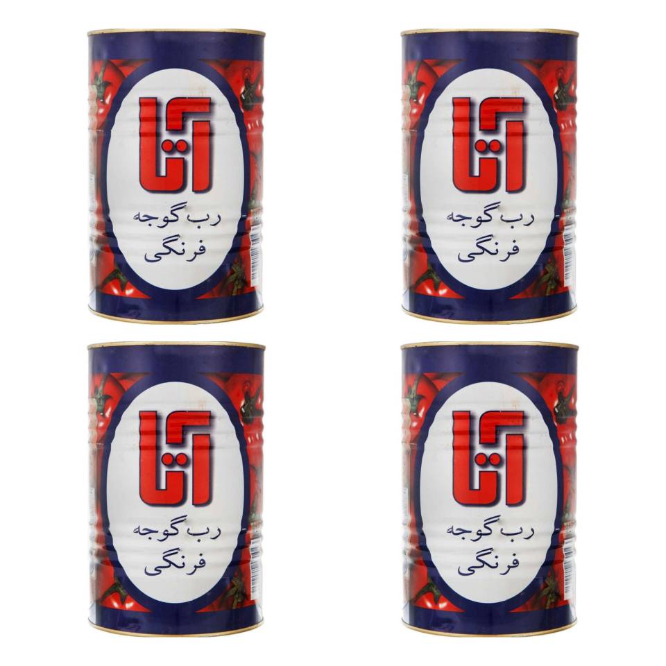 کنسرو رب گوجه فرنگی آتا - 4.5 کیلوگرم 4 حلب