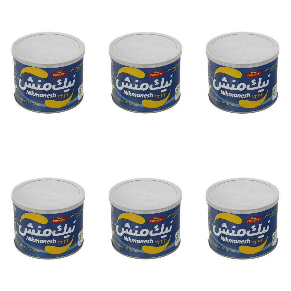 روغن حیوانی کرمانشاهی اطمینان نیک منش (گاوی)(آبی) - 450 گرمی