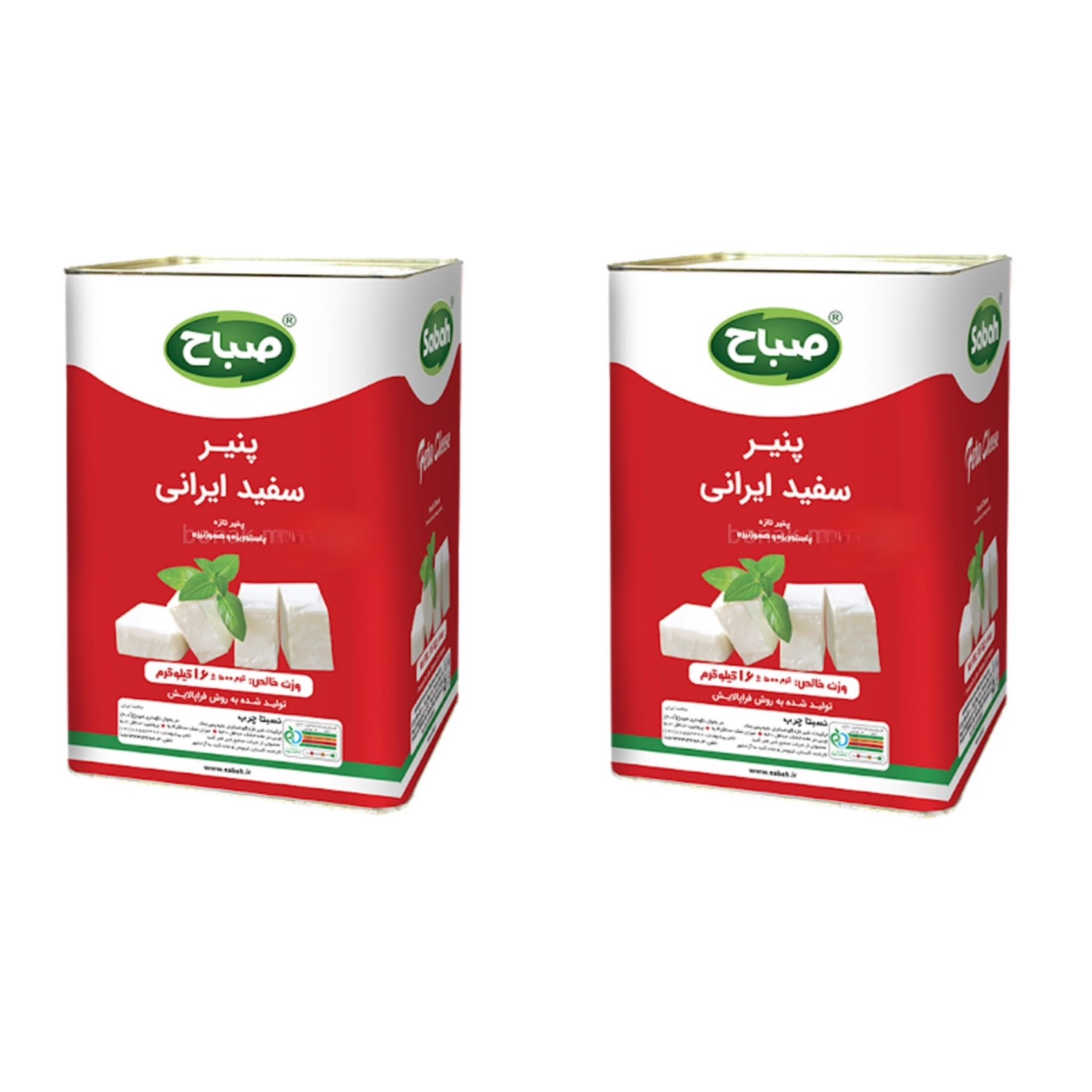 پنیر سفید ایرانی صباح - 16 کیلوگرم