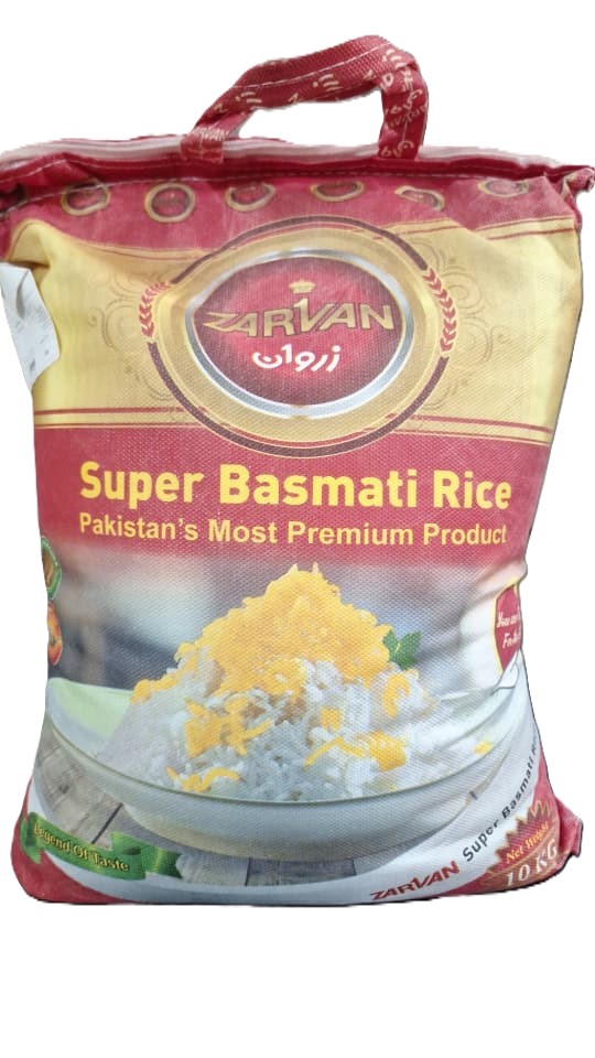 برنج پاکستانی سوپر باسماتی زروان - 10 کیلوگرم