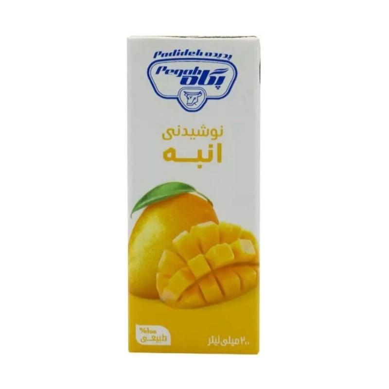 آبمیوه پاکتی انبه پگاه - 200 میلی لیتر 36 عددی