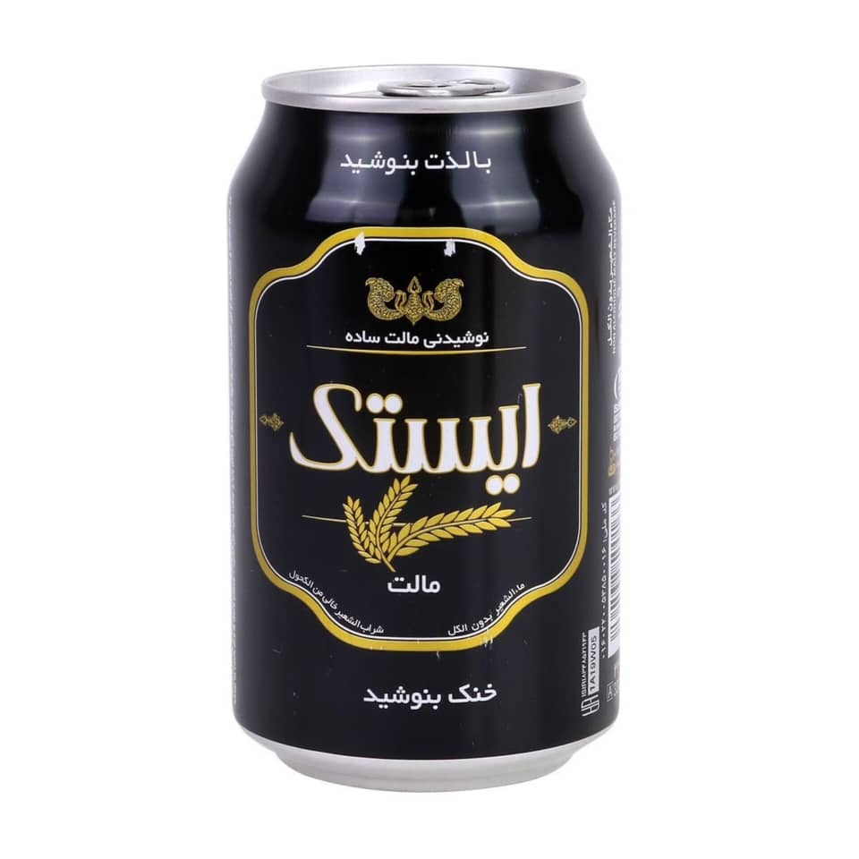 نوشیدنی مالت بدون الکل ایستک - 330 میلی لیتر بسته 24 عددی