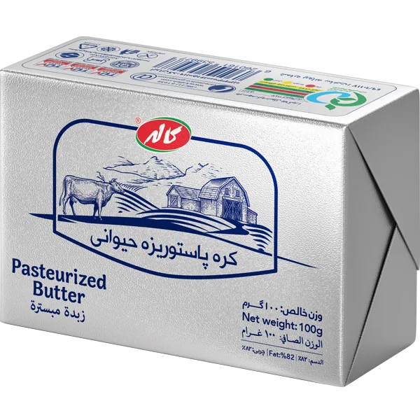 کره حیوانی پاستوریزه کاله - 100 گرم بسته 16 عددی