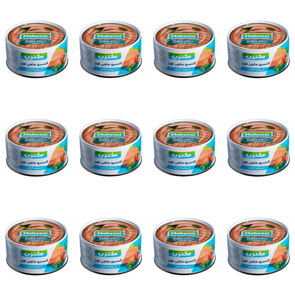 کنسرو ماهی تون در روغن گیاهی مکنزی