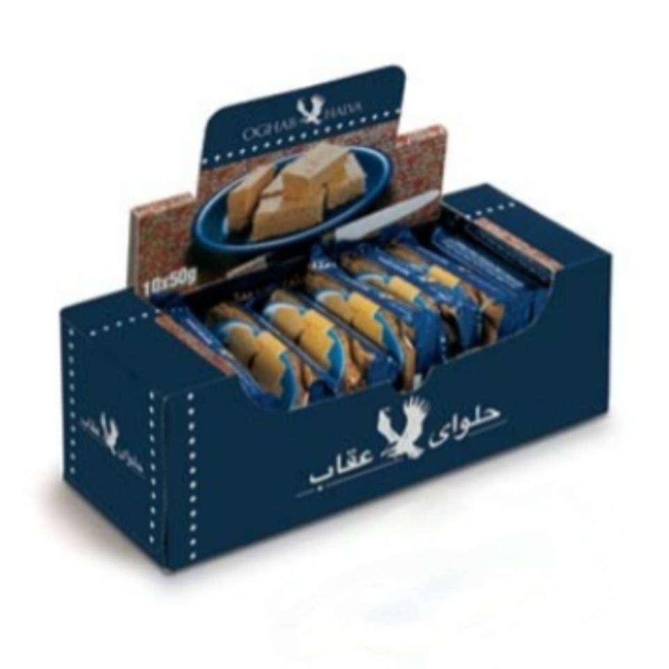 حلوا ارده شکری عقاب - 50 گرم بسته 12 عددی