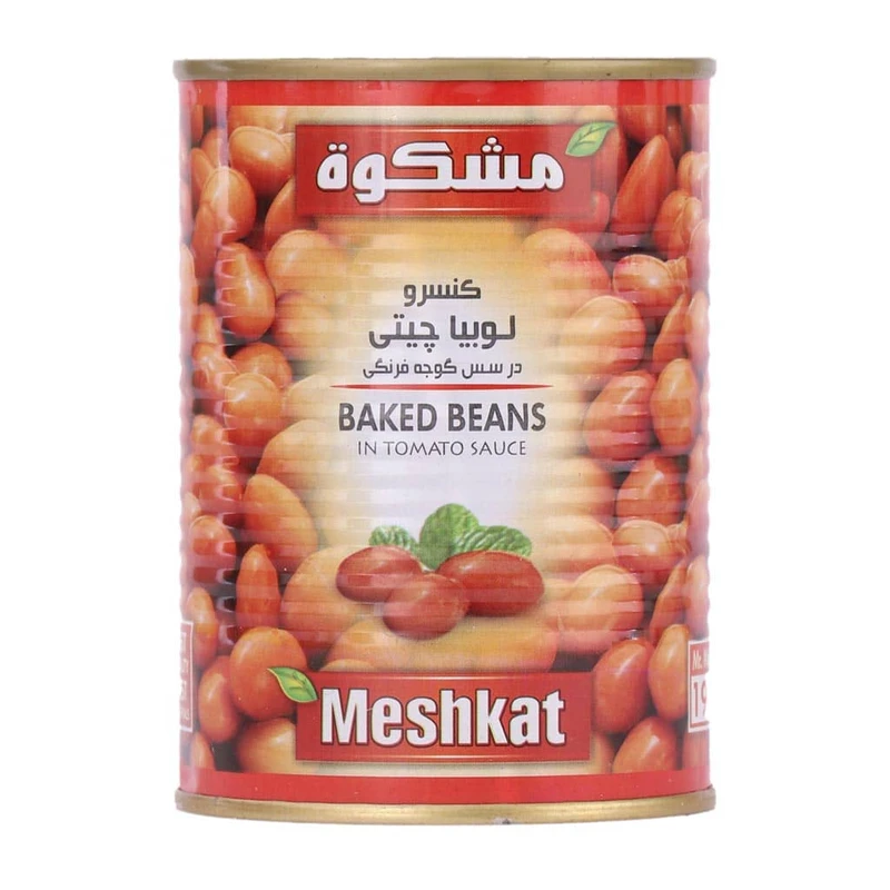 کنسرو لوبيا چیتی مشکوة -400 گرم کارتن 24 عددی
