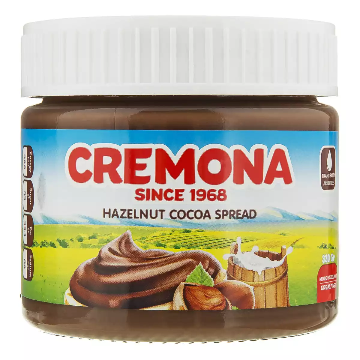 شکلات صبحانه فندقی کرمونا -  330 گرم بسته 6 عددی